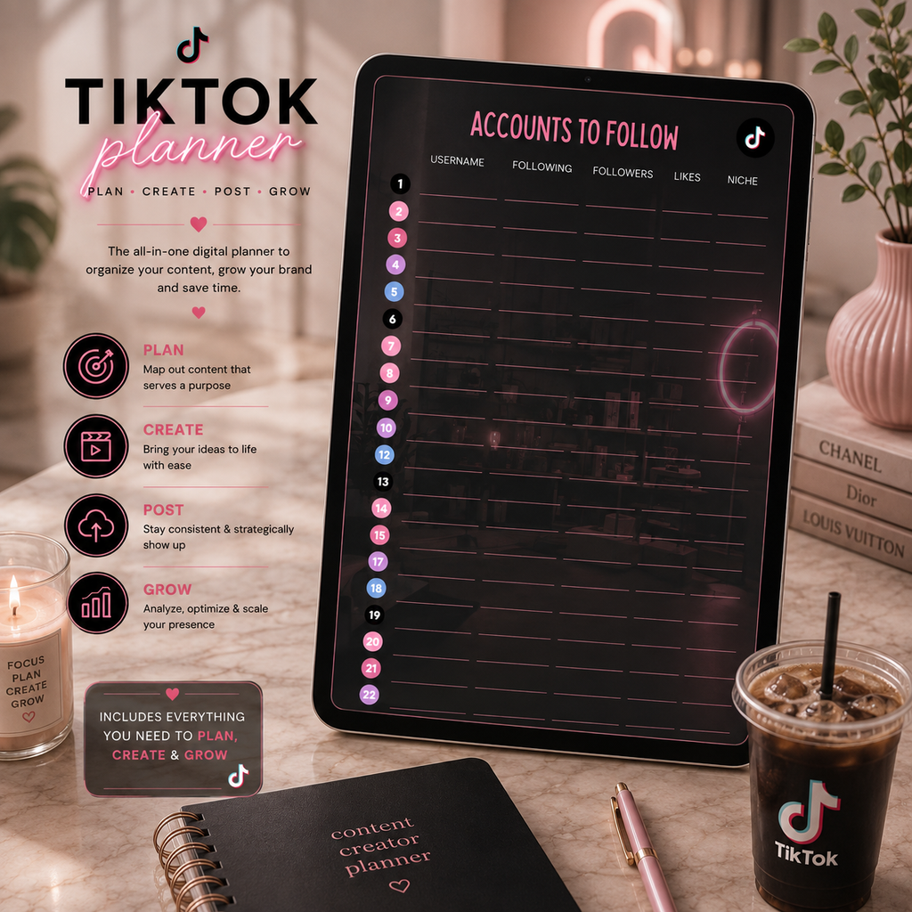 TikTok Planner 🎶📲